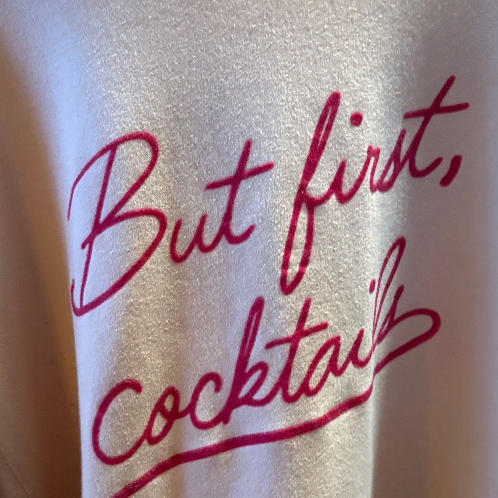 Wildfox Blush Sweatshirt with Hot Pink Script